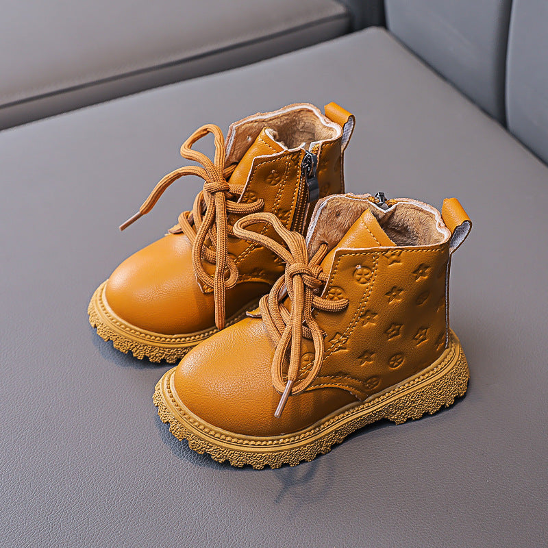 CozyPrint™ Winter Baby Boots
