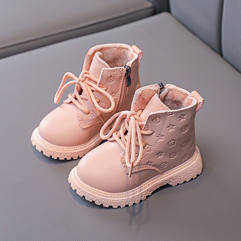 CozyPrint™ Winter Baby Boots